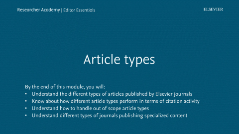 Article types