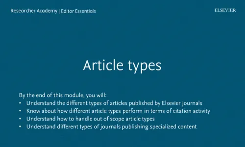 Article types